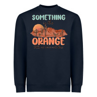 Navy something in the orange Heavyweight Sweatshirt - MaliasSmallBusiness