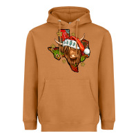 Meerkat Shaggy cow Texas Christmas Heavyweight Hoodie - Jasminsmagicworld
