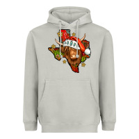 Moon Dust Shaggy cow Texas Christmas Heavyweight Hoodie - Jasminsmagicworld