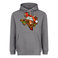 Storm Shaggy cow Texas Christmas Heavyweight Hoodie - Jasminsmagicworld