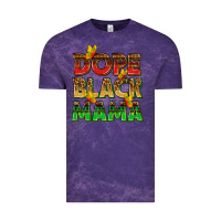 Cloud Purple dope black mama with butterflies Vintage Tee - texasbilliewilder