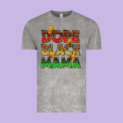 Vintage Tee dope black mama with butterflies