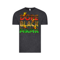 Vintage Black dope black mama with butterflies Vintage Tee - texasbilliewilder