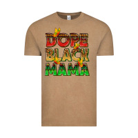Vintage Coffee dope black mama with butterflies Vintage Tee - texasbilliewilder