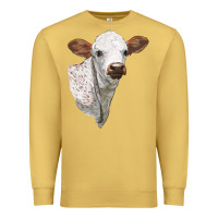 Antique Gold Texas Longhorn Calf Face Premium Sweatshirt - LillyAllenDesigns