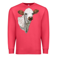 Cardinal Texas Longhorn Calf Face Premium Sweatshirt - LillyAllenDesigns