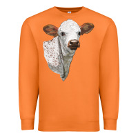 Carrot Texas Longhorn Calf Face Premium Sweatshirt - LillyAllenDesigns