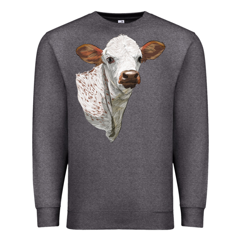 Texas Longhorn Calf Face Premium Sweatshirt by LillyAllenDesigns | Teevron