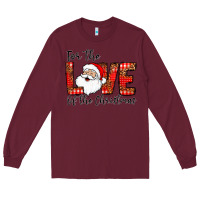 Burgundy for the of the christmas Long Sleeve Tee - CowhideDigitalArt
