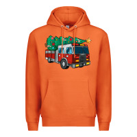 Carrot christmas fire truck Premium Hoodie - MaliasSmallBusiness