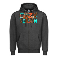 Charcoal Heather cozy season Zipper Hoodie - AdoDesignShop