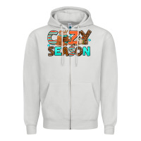 Dove Grey cozy season Zipper Hoodie - AdoDesignShop