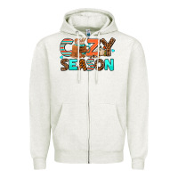 Oatmeal Heather cozy season Zipper Hoodie - AdoDesignShop
