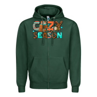 Sports Green cozy season Zipper Hoodie - AdoDesignShop