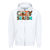 White cozy season Zipper Hoodie - AdoDesignShop