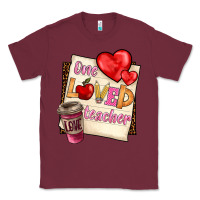 Burgundy one loved teacher Classic Tee - BarkalooDesign