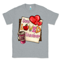 Heather Grey one loved teacher Classic Tee - BarkalooDesign