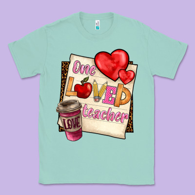 One Loved Teacher Classic Tee Designed By Barkaloodesign