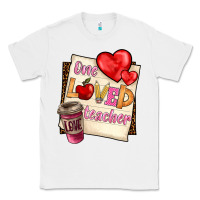 White one loved teacher Classic Tee - BarkalooDesign