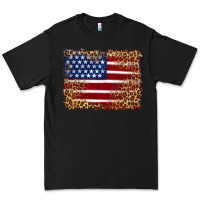 Black american flag and leopard Premium Tee - Artiststas