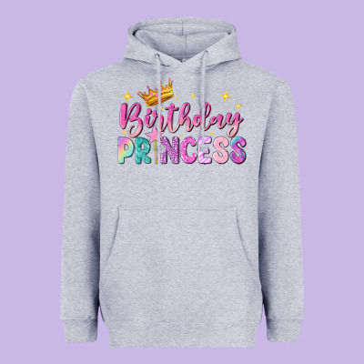 Birthday Princess Heavyweight Hoodie Designed By Nancycooperartshop