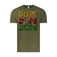 Vintage Olive dope dope dope Vintage Tee - texasbilliewilder