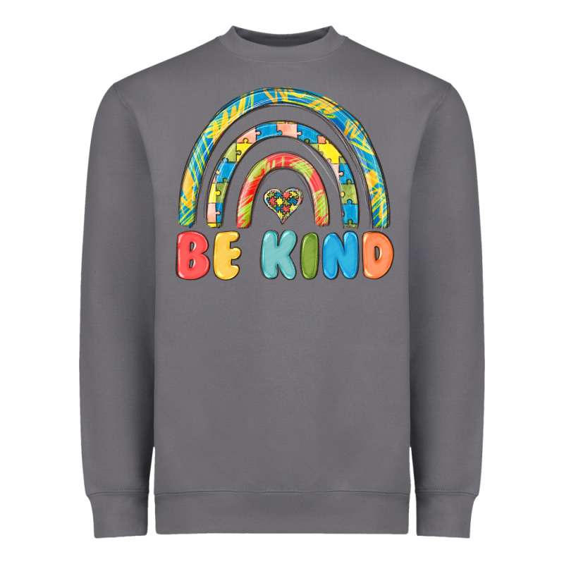 Be Kind Autism Heavyweight Sweatshirt by MaliasSmallBusiness | Teevron