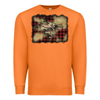 Carrot buffalo plaid christmas camouflage glitter background Premium Sweatshirt - Jasminsmagicworld