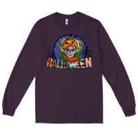 Plum halloween Long Sleeve Tee - CowhideDigitalArt
