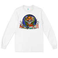 White halloween Long Sleeve Tee - CowhideDigitalArt