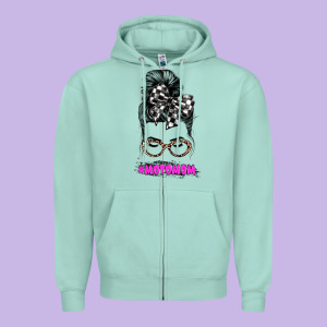 Motomom Zipper Hoodie Designed By Jahusdesignshop