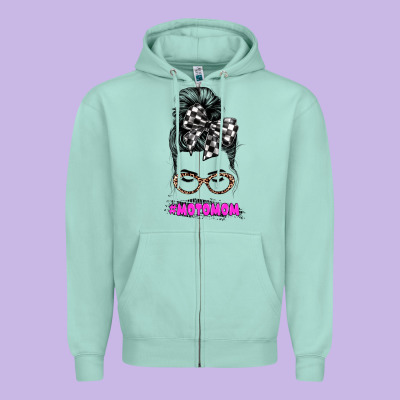 Motomom Zipper Hoodie Designed By Jahusdesignshop