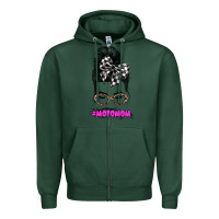 Sports Green motomom Zipper Hoodie - JahusDesignShop