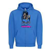 True Royal motomom Zipper Hoodie - JahusDesignShop