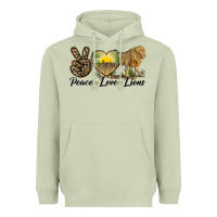 Matcha peace love lions Heavyweight Hoodie - LillyAllenDesigns