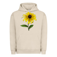 Pigment French Oak Black Eyed Susan Flower Urban Hoodie - LillyAllenDesigns