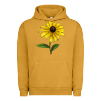 Pigment Peanut Butter Black Eyed Susan Flower Urban Hoodie - LillyAllenDesigns
