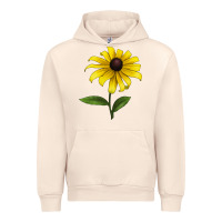 Sandshell Black Eyed Susan Flower Urban Hoodie - LillyAllenDesigns