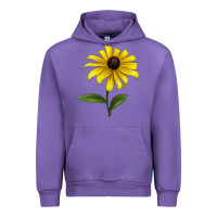 Tulip Black Eyed Susan Flower Urban Hoodie - LillyAllenDesigns