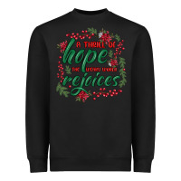 A Thrill Of Hope The Weary World Rejoices Heavyweight Sweatshirt | Teevron