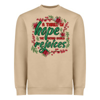 Mushroom a thrill of hope the weary world rejoices Heavyweight Sweatshirt - MaliasSmallBusiness