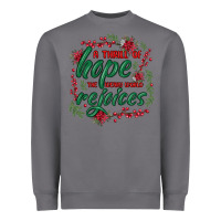 Storm a thrill of hope the weary world rejoices Heavyweight Sweatshirt - MaliasSmallBusiness