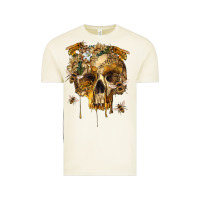 Vintage Arctic Flower Skeleton Bees Vintage Tee - RanaPortraitStore