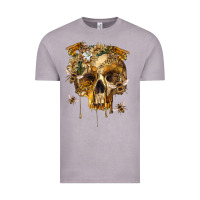 Vintage Zinc Flower Skeleton Bees Vintage Tee - RanaPortraitStore