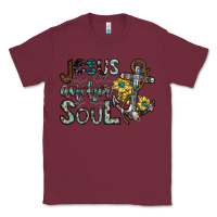 Burgundy jesus is the anchor of my soul Classic Tee - SublimationCraftShop