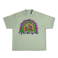 Oil Green mardi gras rainbow and fleur de lis Urban Heavy Tee - RanaPortraitStore