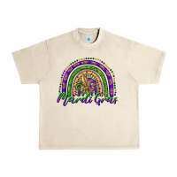 Sandshell mardi gras rainbow and fleur de lis Urban Heavy Tee - RanaPortraitStore