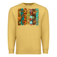 Antique Gold thanksgiving brushstroke Premium Sweatshirt - BarkalooDesign