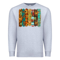 Heather Grey thanksgiving brushstroke Premium Sweatshirt - BarkalooDesign