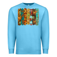 Ocean Blue thanksgiving brushstroke Premium Sweatshirt - BarkalooDesign